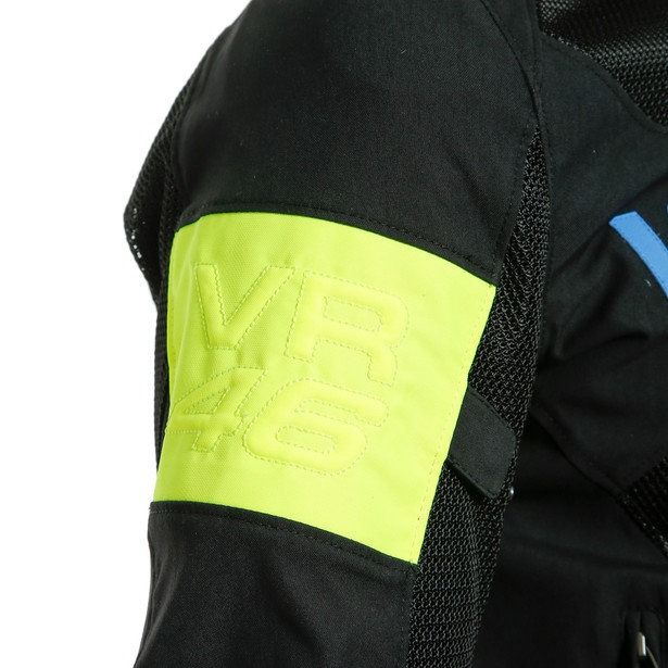 Dainese VR46 Grid Air Tex Jacket BLACK/PRINCESS-BLUE/FLUO-YELLOW : Delivery in 5 days 